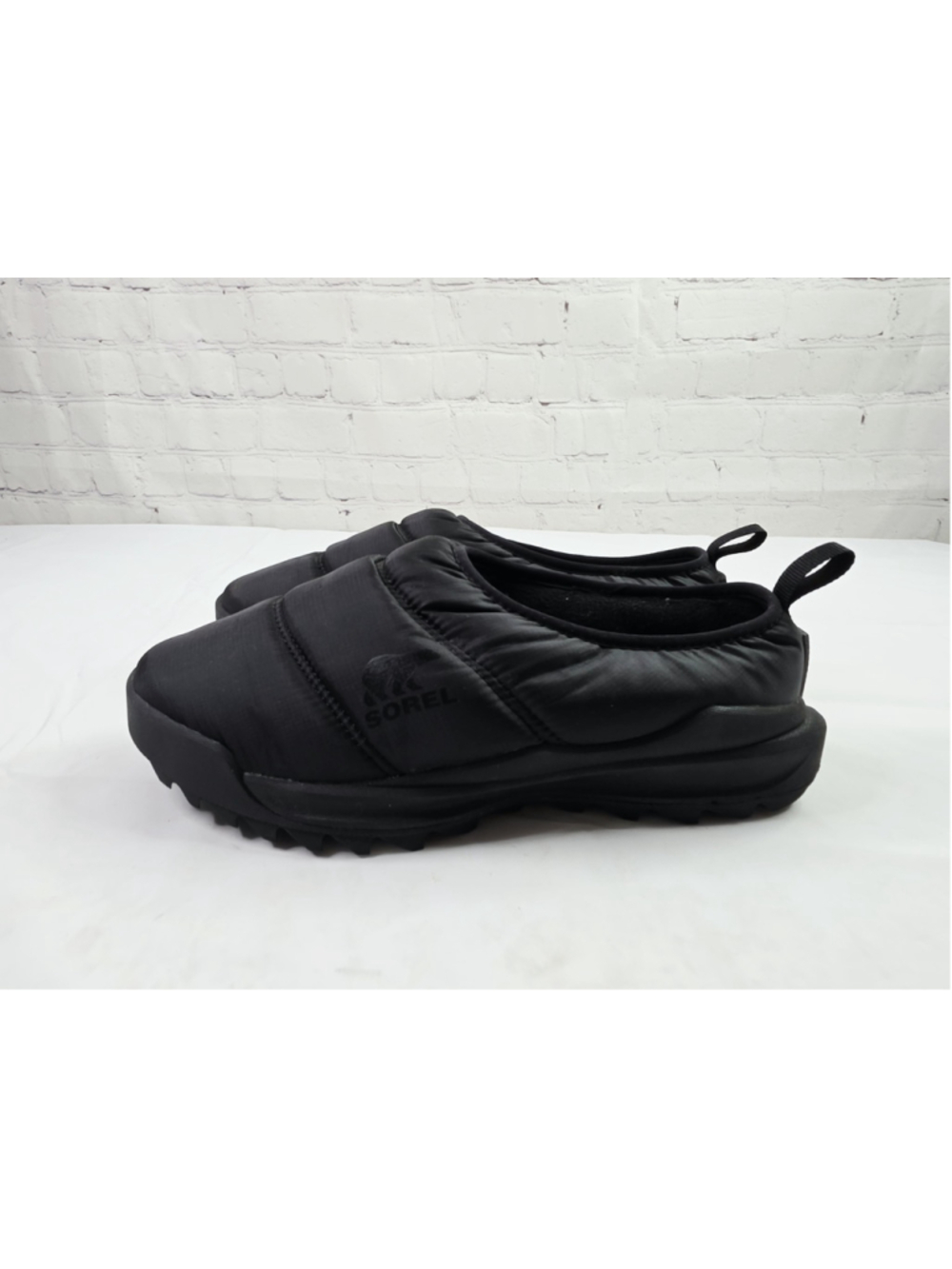 Sorel ONA RMX Black Puffy Waterproof Insulated Slip On Shoes Mules Women's 7.5 - Picture 3 of 7